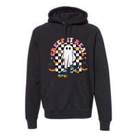 Creep It Real Skateboarder Ghost Halloween Premium Hoodie