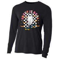 Creep It Real Skateboarder Ghost Halloween Cooling Performance Long Sleeve Crew