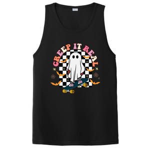 Creep It Real Skateboarder Ghost Halloween PosiCharge Competitor Tank