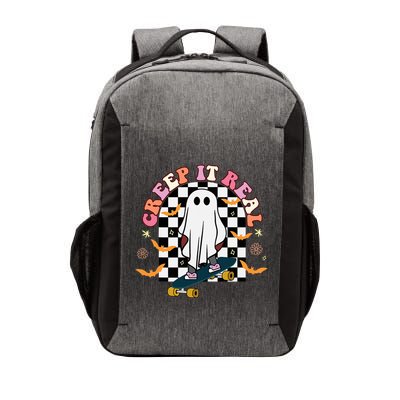 Creep It Real Skateboarder Ghost Halloween Vector Backpack