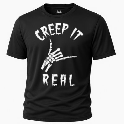 Creep It Real Skeleton Hand Shaka Performance Shirt