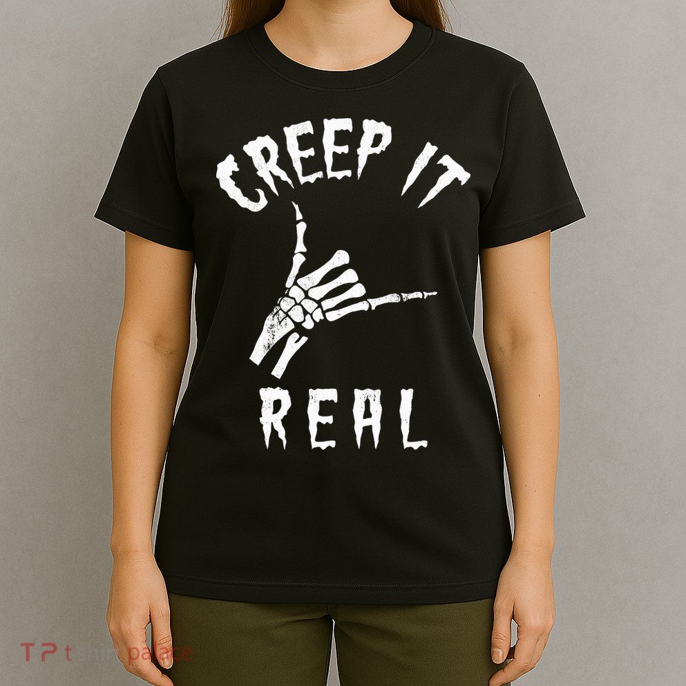 Creep It Real Skeleton Hand Shaka T-Shirt