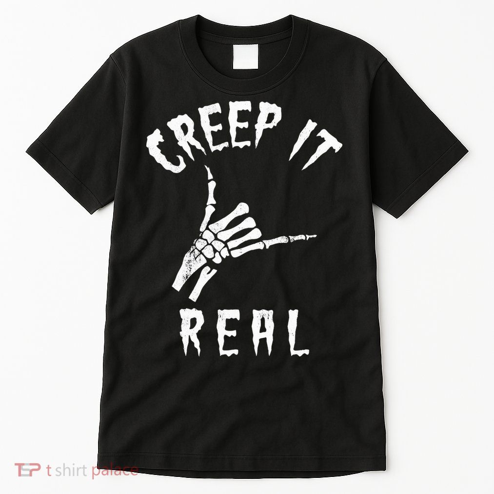 Creep It Real Skeleton Hand Shaka Tall T-Shirt