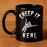 Creep It Real Skeleton Hand Shaka 11oz C Handle Ceramic Mug