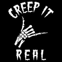 Creep It Real Skeleton Hand Shaka Drawstring Bag