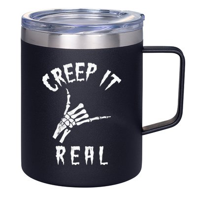 Creep It Real Skeleton Hand Shaka 12oz Stainless Steel Coffee Mug