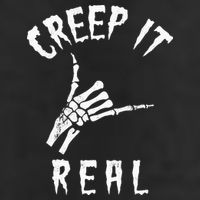 Creep It Real Skeleton Hand Shaka Golf Towel