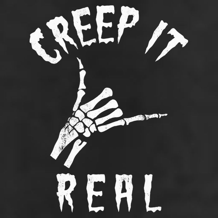 Creep It Real Skeleton Hand Shaka Golf Towel
