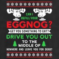 Can I Refill Your Eggnog - Family Christmas Vacation Quote 11oz C Handle Ceramic Mug