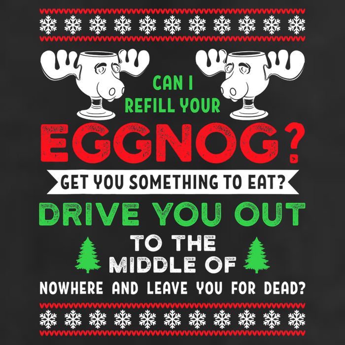 Can I Refill Your Eggnog - Family Christmas Vacation Quote 11oz C Handle Ceramic Mug