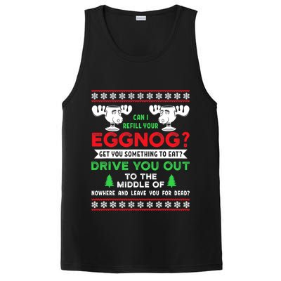 Can I Refill Your Eggnog - Family Christmas Vacation Quote PosiCharge Competitor Tank