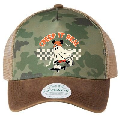 Creep It Real Spooky Ghost Mouse Legacy Tie Dye Trucker Hat