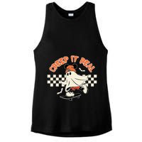 Creep It Real Spooky Ghost Mouse Ladies PosiCharge Tri-Blend Wicking Tank