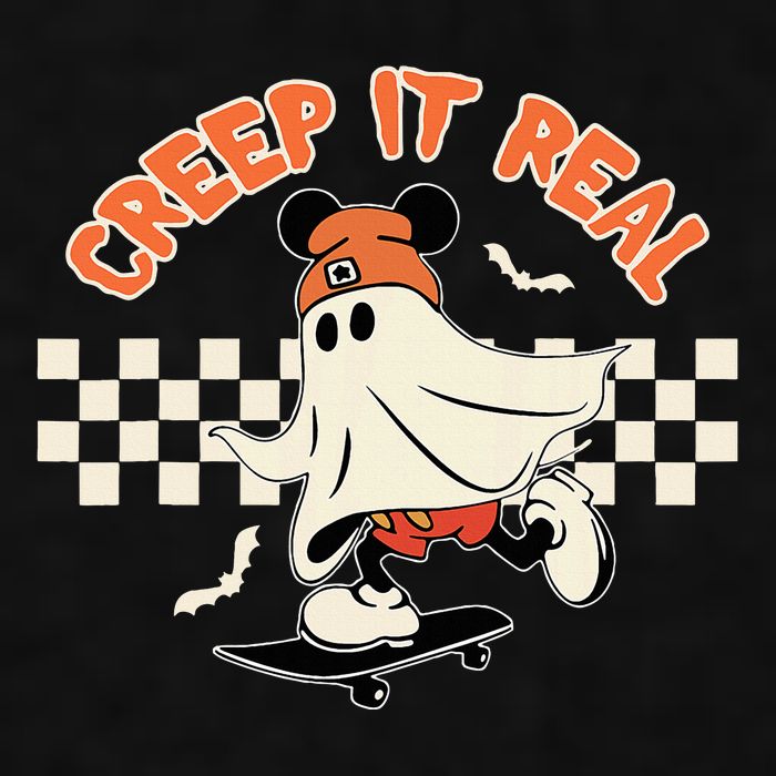 Creep It Real Spooky Ghost Mouse Ladies PosiCharge Tri-Blend Wicking Tank