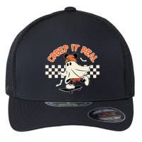 Creep It Real Spooky Ghost Mouse Flexfit Unipanel Trucker Cap