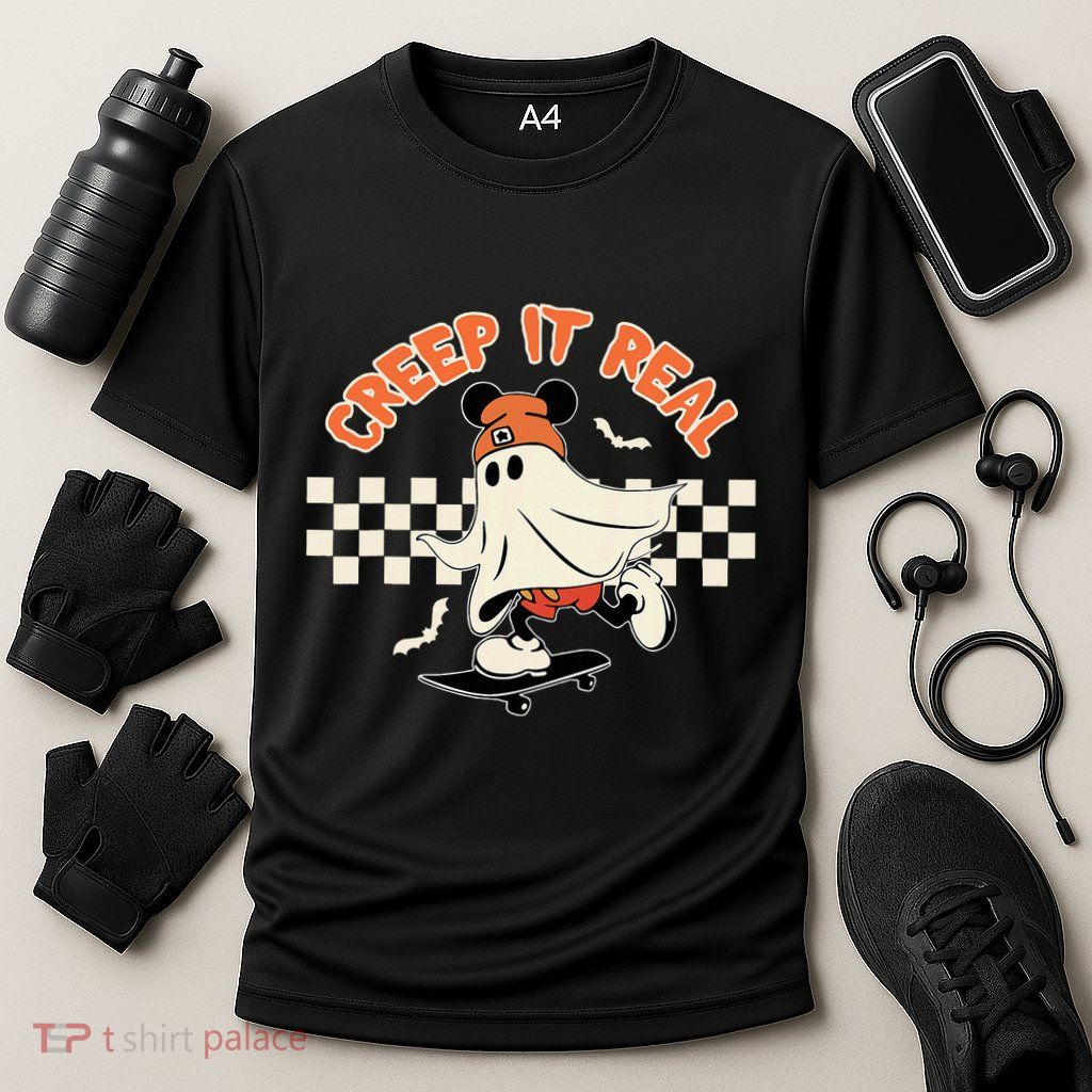 Creep It Real Spooky Ghost Mouse Performance Shirt