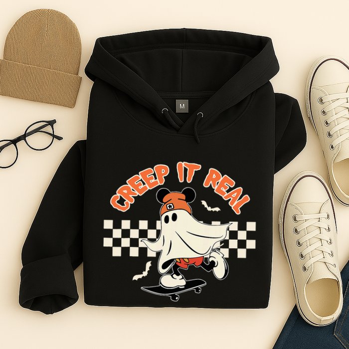 Creep It Real Spooky Ghost Mouse Hoodie