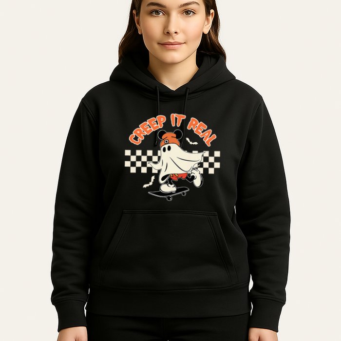 Creep It Real Spooky Ghost Mouse Hoodie