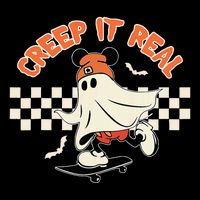 Creep It Real Spooky Ghost Mouse Apron