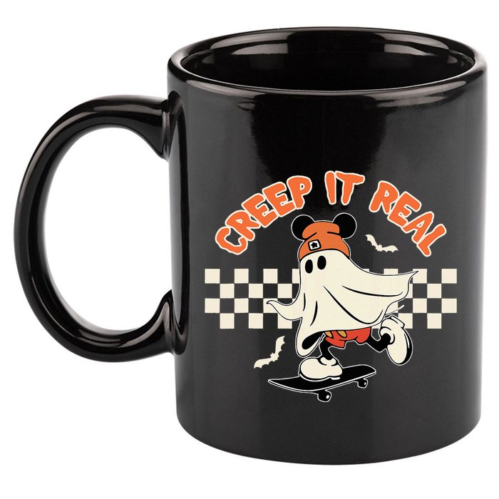 Creep It Real Spooky Ghost Mouse 11oz C Handle Ceramic Mug