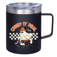 Creep It Real Spooky Ghost Mouse 12oz Stainless Steel Coffee Mug