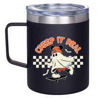 Creep It Real Spooky Ghost Mouse 12oz Stainless Steel Coffee Mug
