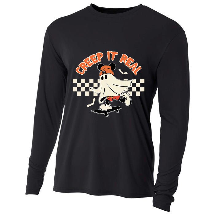 Creep It Real Spooky Ghost Mouse Cooling Performance Long Sleeve Crew