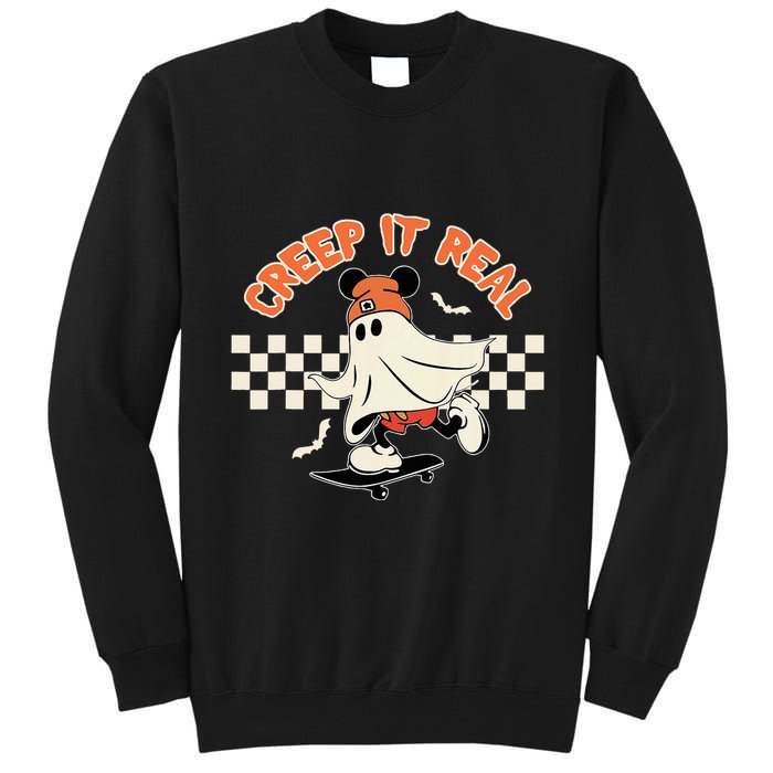 Creep It Real Spooky Ghost Mouse Tall Sweatshirt