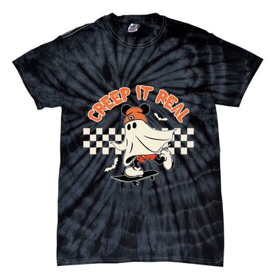 Creep It Real Spooky Ghost Mouse Tie-Dye T-Shirt
