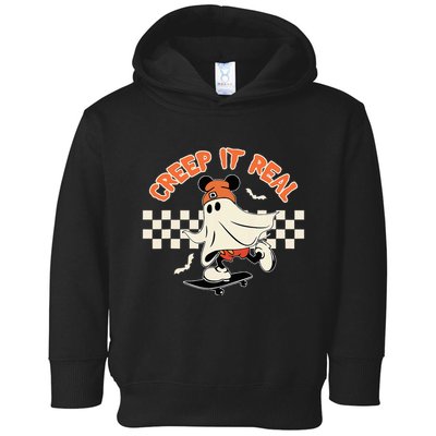 Creep It Real Spooky Ghost Mouse Toddler Hoodie