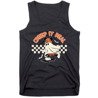 Creep It Real Spooky Ghost Mouse Tank Top