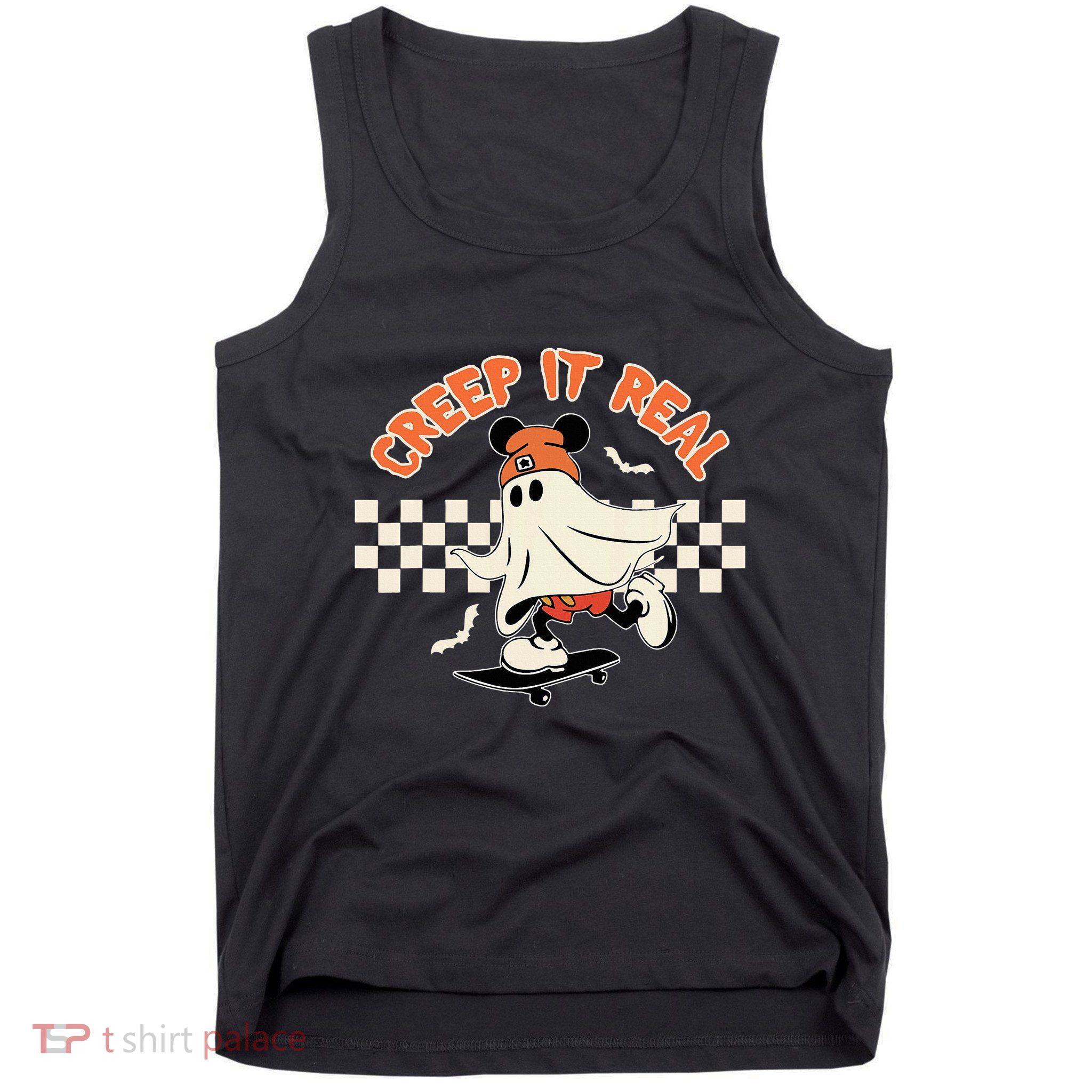 Creep It Real Spooky Ghost Mouse Tank Top