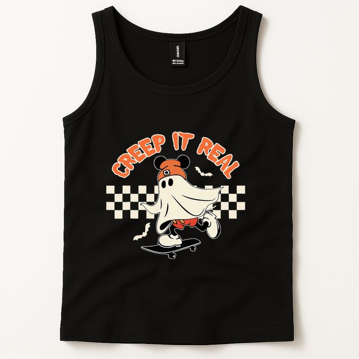 Creep It Real Spooky Ghost Mouse Tank Top