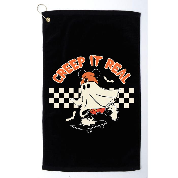 Creep It Real Spooky Ghost Mouse Golf Towel
