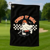 Creep It Real Spooky Ghost Mouse Golf Towel