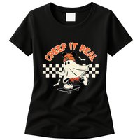Creep It Real Spooky Ghost Mouse Womens T-Shirt