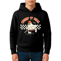 Creep It Real Spooky Ghost Mouse Kids Hoodie
