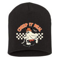 Creep It Real Spooky Ghost Mouse Short Acrylic Beanie