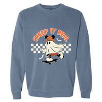 Creep It Real Spooky Ghost Mouse Garment-Dyed Sweatshirt