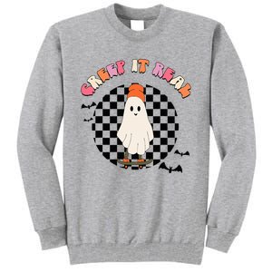 Creep It Real Ghost Halloween  Tall Sweatshirt