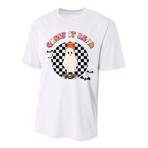 Creep It Real Ghost Halloween  Performance Sprint T-Shirt