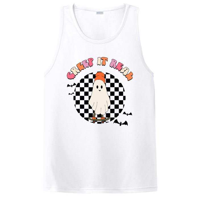 Creep It Real Ghost Halloween  PosiCharge Competitor Tank