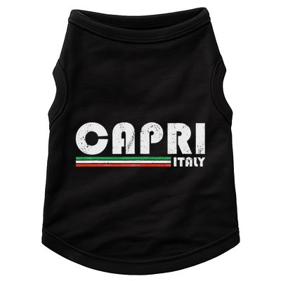 Capri Italy Retro Vintage Travel Vacation Gift Doggie Tank