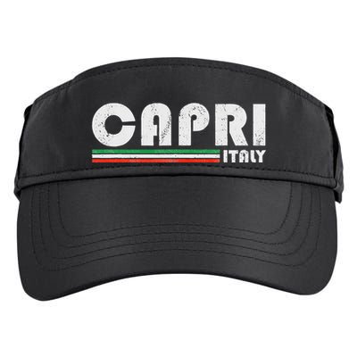 Capri Italy Retro Vintage Travel Vacation Gift Adult Drive Performance Visor