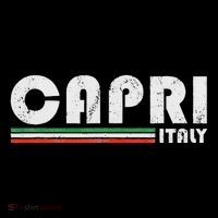 Capri Italy Retro Vintage Travel Vacation Gift Flatbill Hat