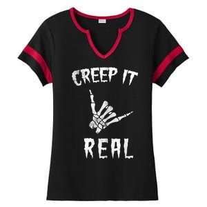 Creep It Real Ladies Halftime Notch Neck Tee