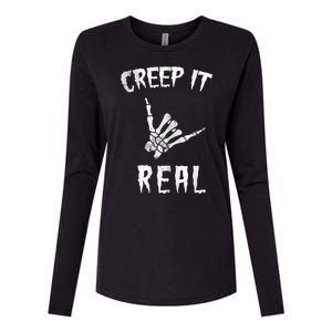 Creep It Real Womens Cotton Relaxed Long Sleeve T-Shirt