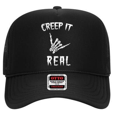 Creep It Real High Crown Mesh Back Trucker Hat