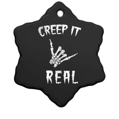 Creep It Real Ceramic Star Ornament