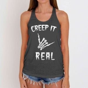 Creep It Real Women's Knotted Racerback Tank